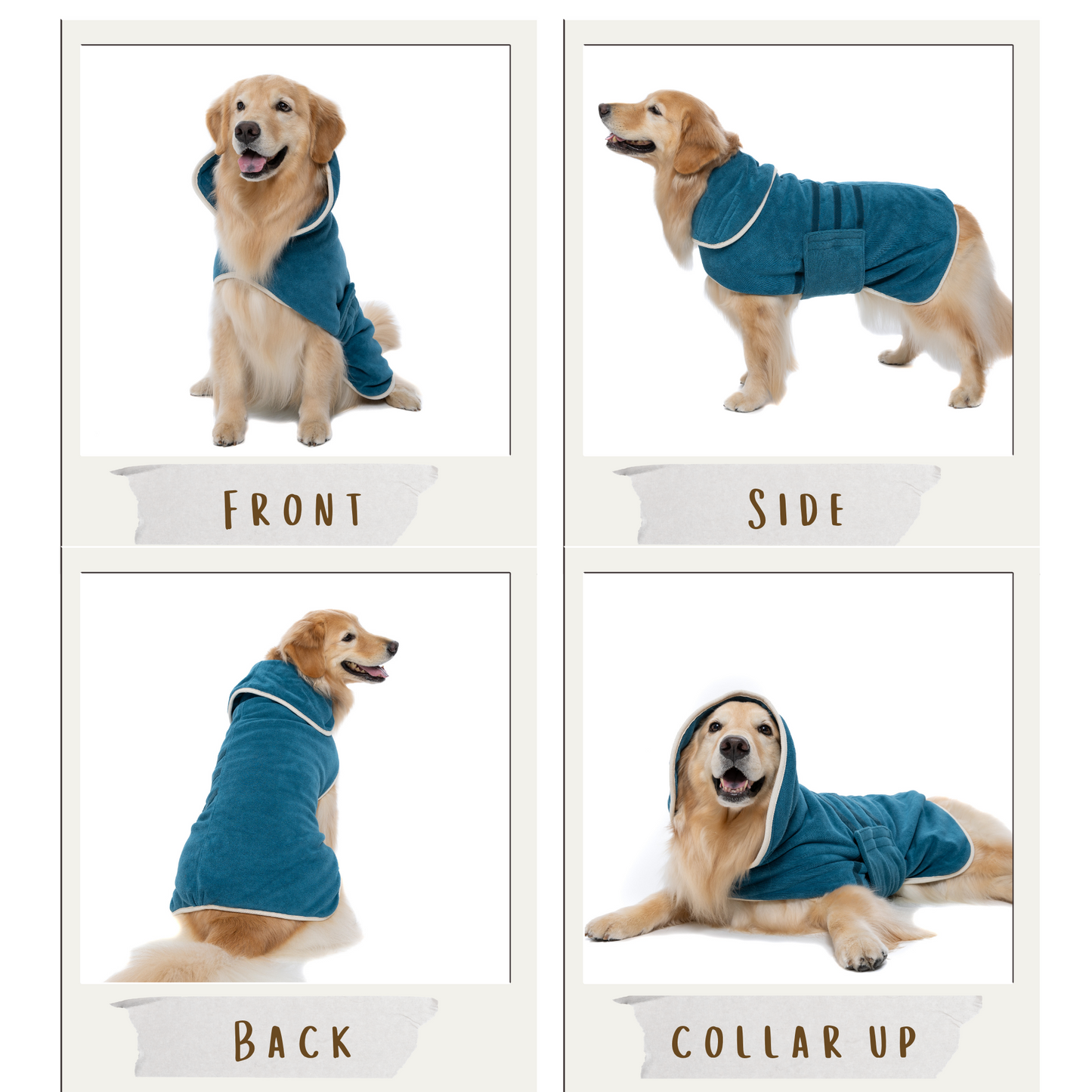 Dog Bathrobe (Ocean Blue)