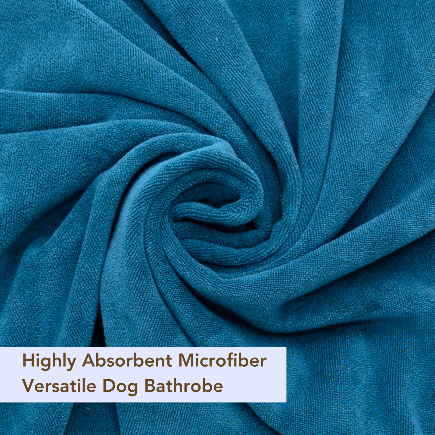 Dog Bathrobe (Ocean Blue)